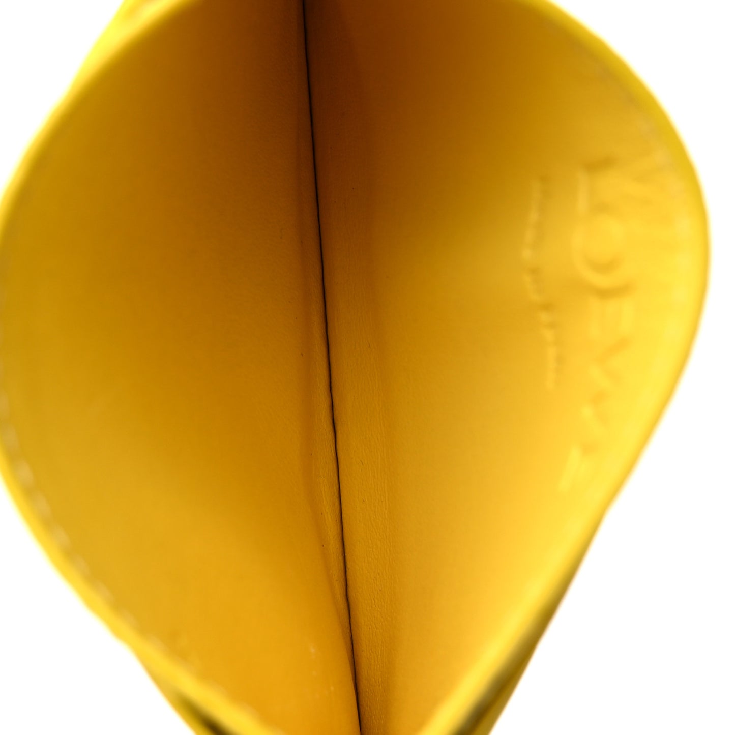Soft Grained Calfskin Anagram Card Holder Lemon