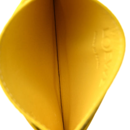 Loewe Soft Grained Calfskin Anagram Card Holder Lemon 5 of 11