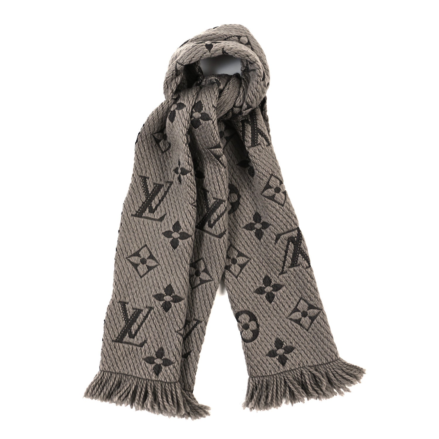 Louis Vuitton Wool Silk Logomania Scarf Verone 1 of 3