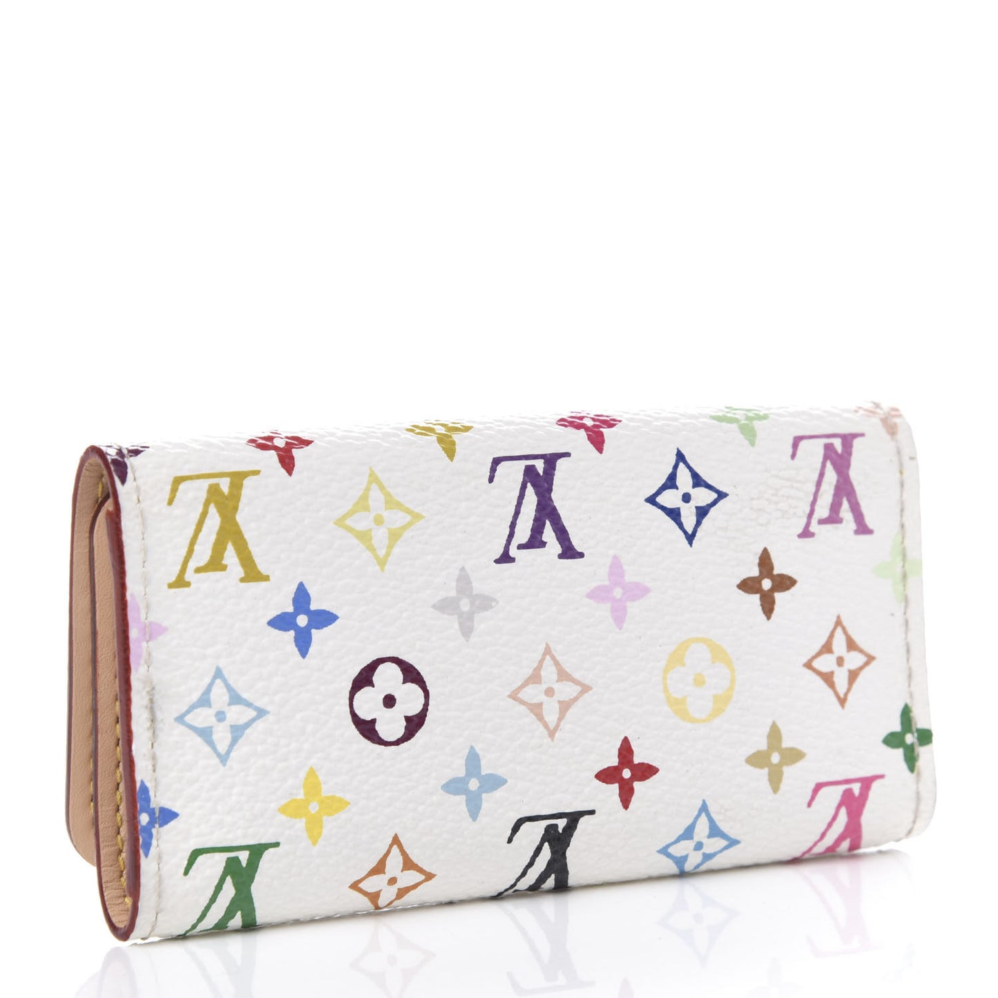 Monogram Multicolor Multicles 4 Key Holder White