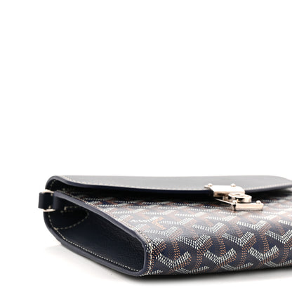Goyard Goyardine Calfskin Chypre Wallet Pouch Navy 4 of 9
