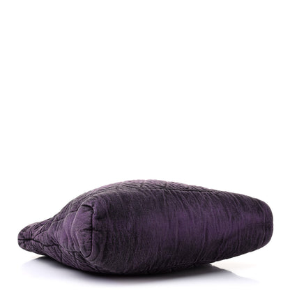 Chanel Denim Quilted Large 31 Denimpression Shopping Bag Purple Black 4 of 10