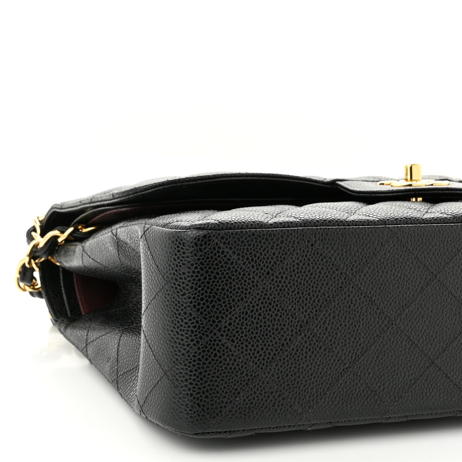 Chanel Caviar Quilted Jumbo Double Flap Black 9 of 10