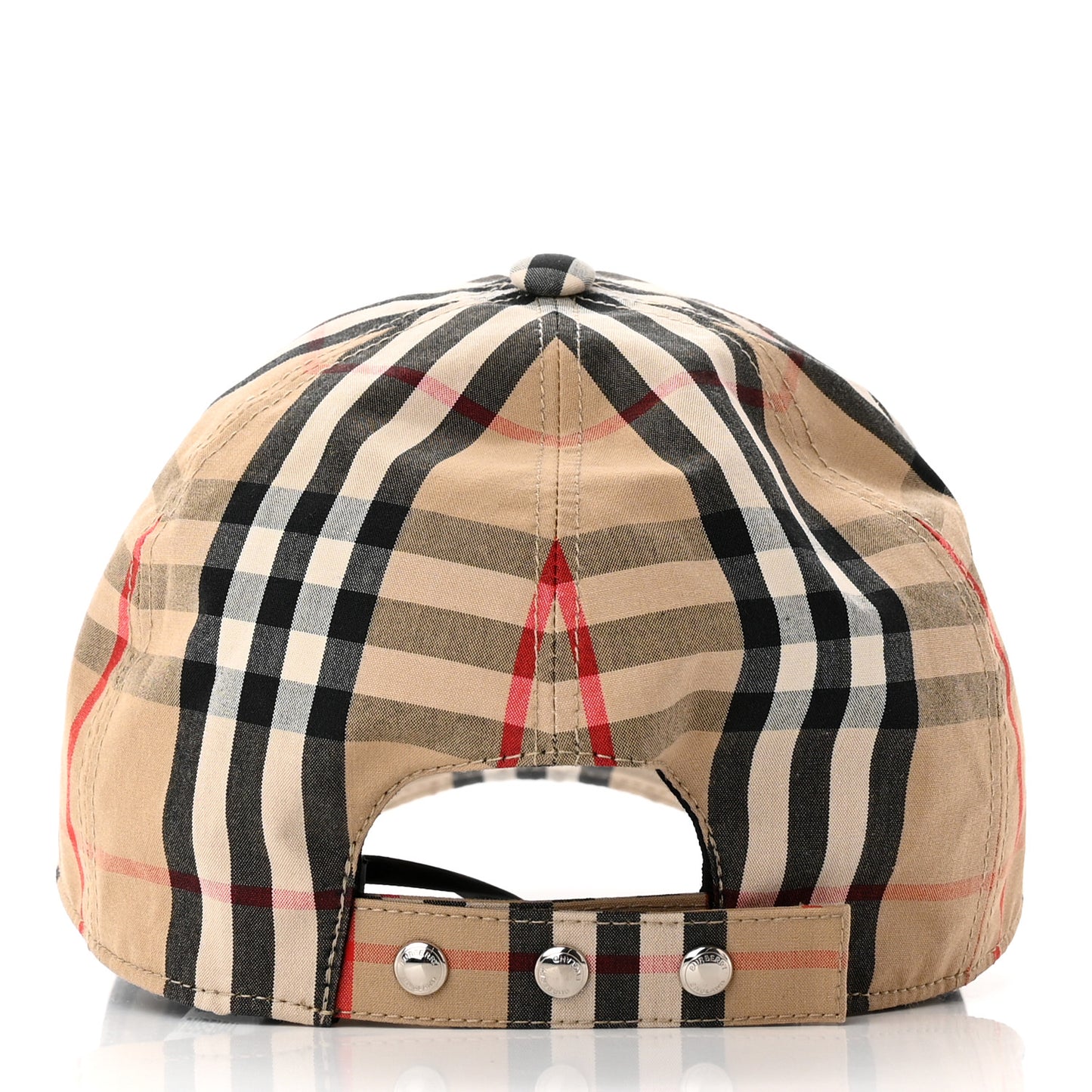 Cotton Vintage Check Monogram Baseball Hat S Archive Beige