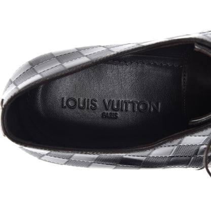 Louis Vuitton Mens Calfskin Damier Delaware Lace Up Shoes 13 Brown 9 of 10