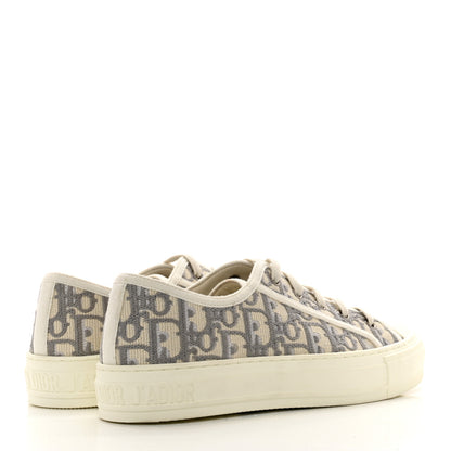 Christian Dior Canvas Oblique Walk'N'Dior Low Top Sneakers 37 Grey Stone 4 of 8