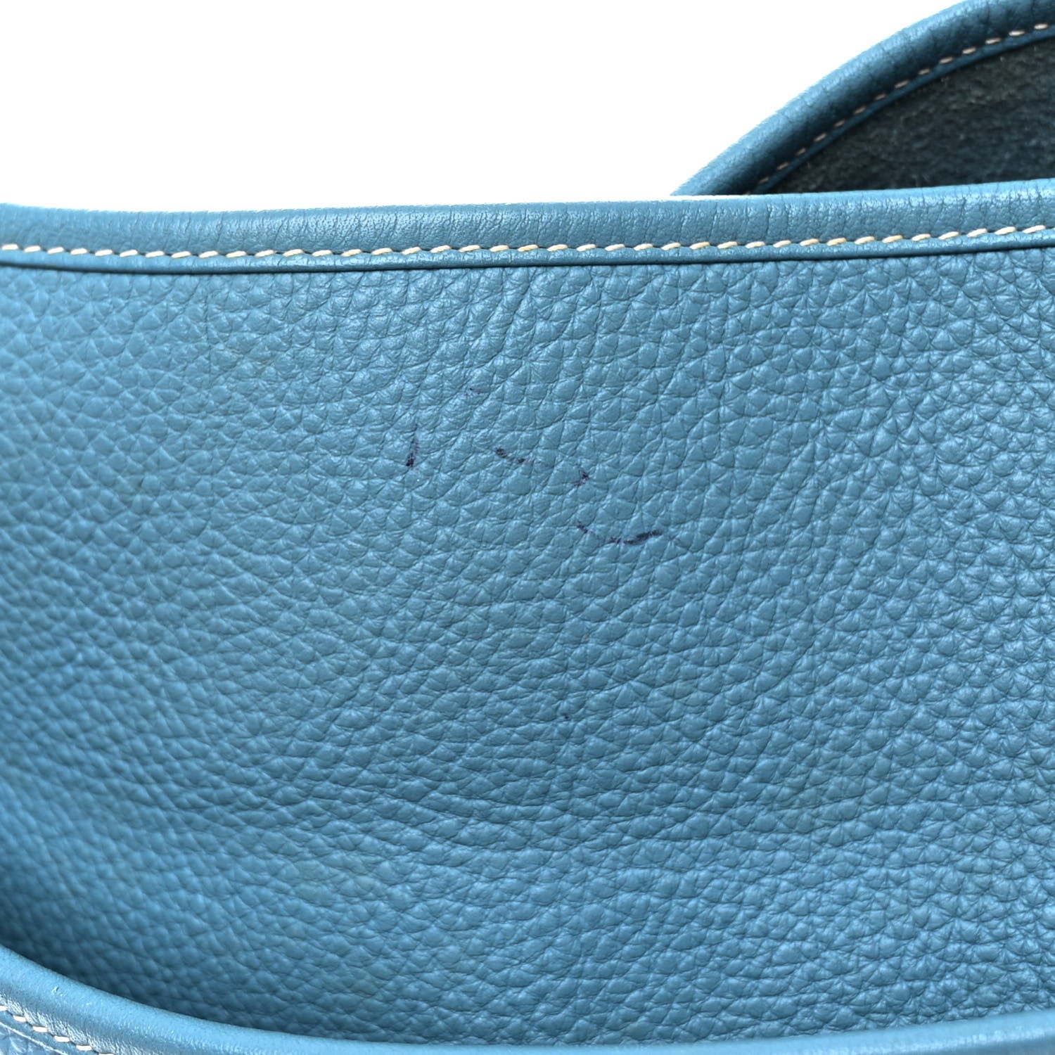 Hermes Taurillon Clemence Evelyne III GM Blue Jean 11 of 11