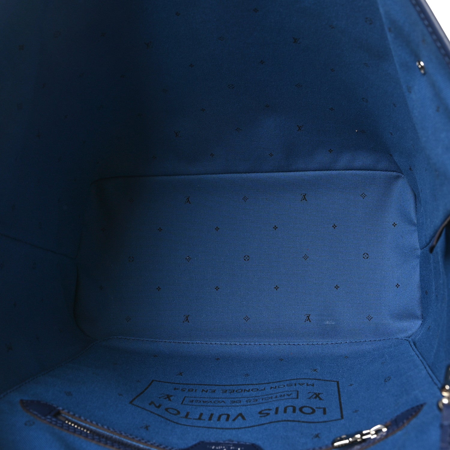 Louis Vuitton Monogram Escale Neverfull MM Blue 6 of 10