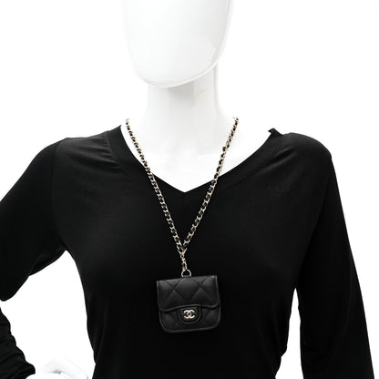 Chanel Caviar Quilted Airpods Pro Case Black 2 of 9