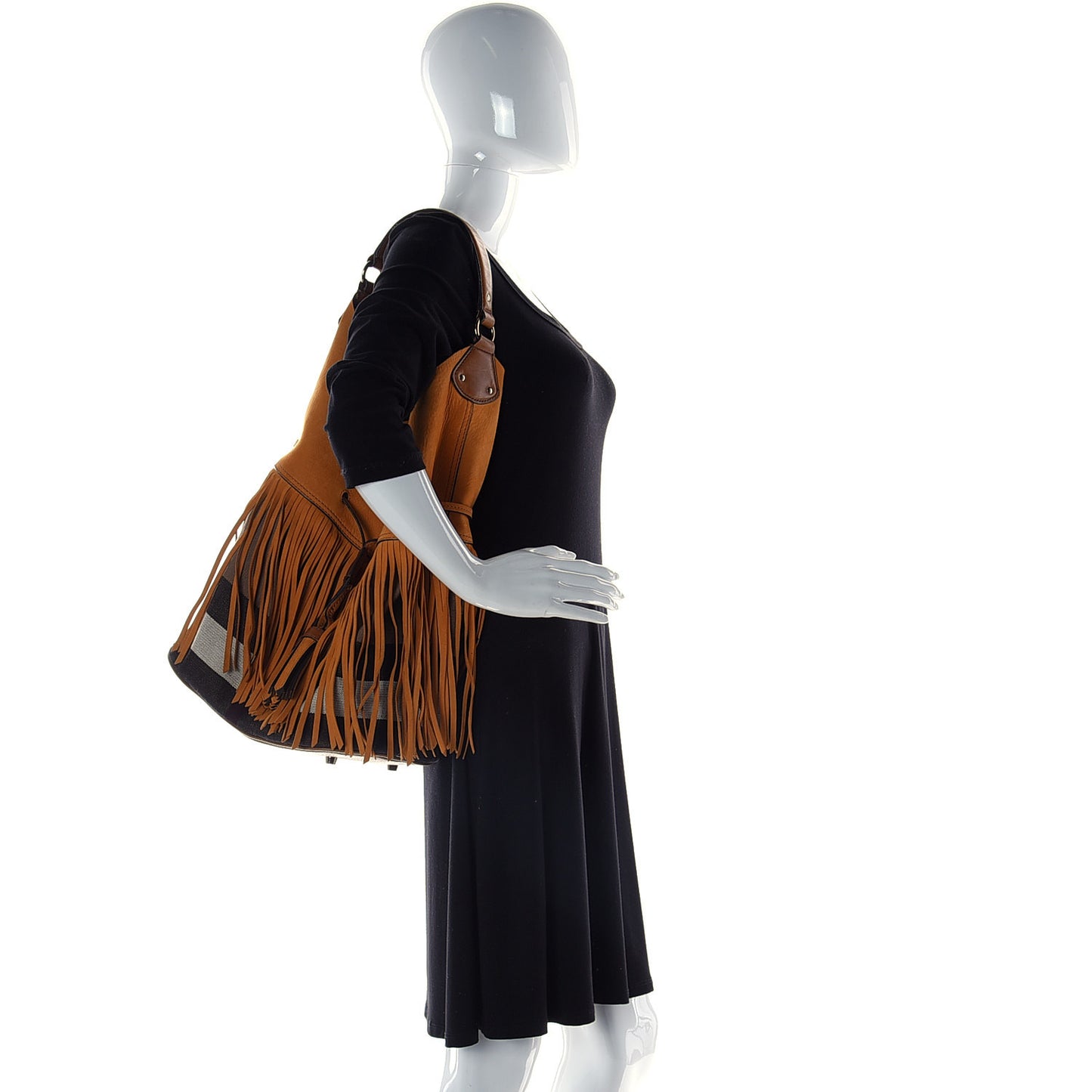 Suede Fringe Large Belgrove Bucket Bag Yellow
