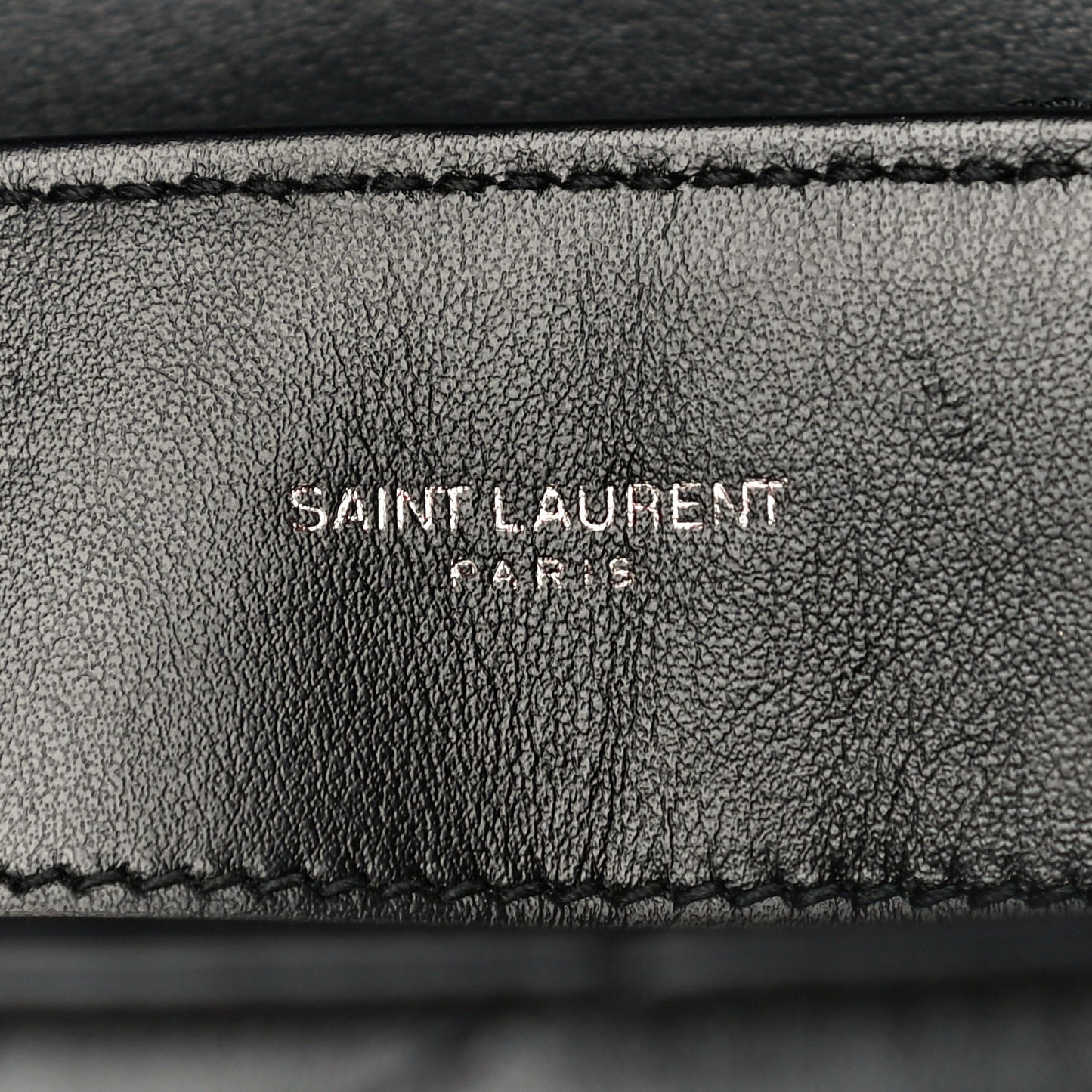 Calfskin Y Quilted Monogram Medium Loulou Chain Satchel Black