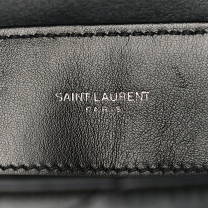 Saint Laurent Calfskin Y Quilted Monogram Medium Loulou Chain Satchel Black 6 of 10