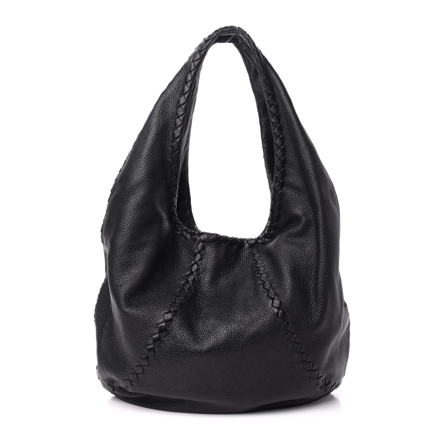 Bottega Veneta Cervo Deerskin Large Hobo Black 1 of 9