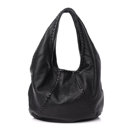 Bottega Veneta Cervo Deerskin Large Hobo Black 1 of 9