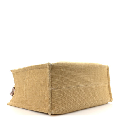 Celine Canvas Calfskin Triomphe Large Cabas Thais Natural Tan 4 of 10
