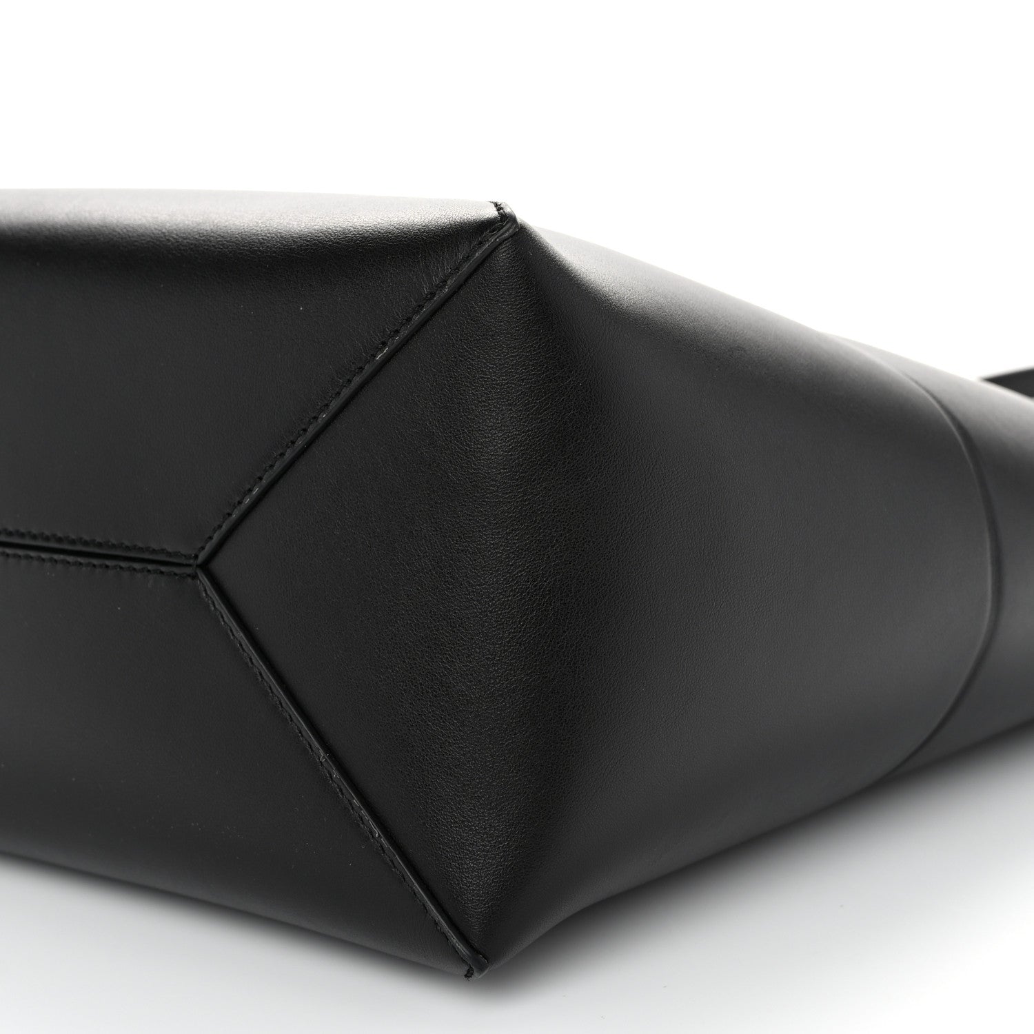 Loewe Shiny Calfskin Medium Puzzle Fold Tote Black 9 of 9