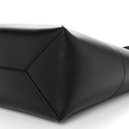 Loewe Shiny Calfskin Medium Puzzle Fold Tote Black 9 of 9