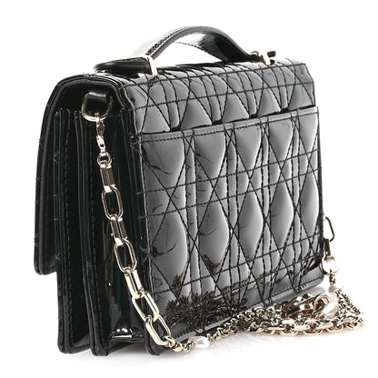 Christian Dior Patent Cannage Mini My Dior Bag Black 3 of 12