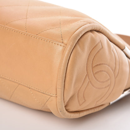 Chanel Lambskin Stitched Medium Ultimate Soft Tote Beige 10 of 10