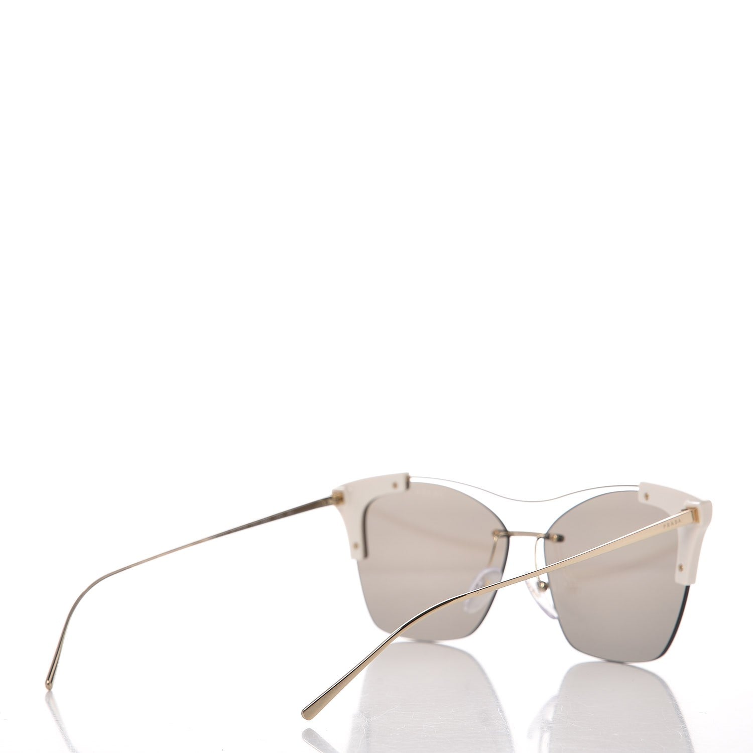 Prada Cat Eye Sunglasses SPR 21U White 5 of 16