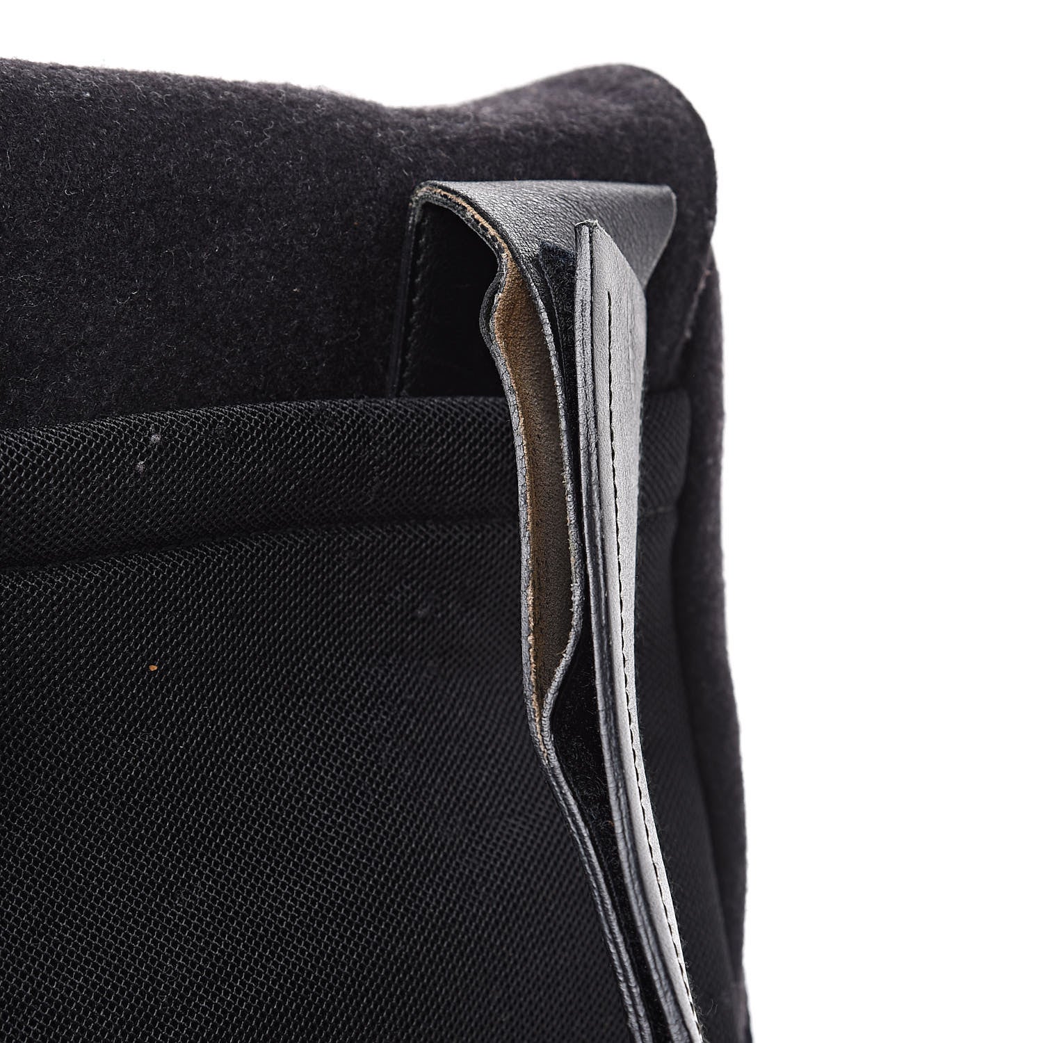 Prada Wool Messenger Satchel Black 12 of 15