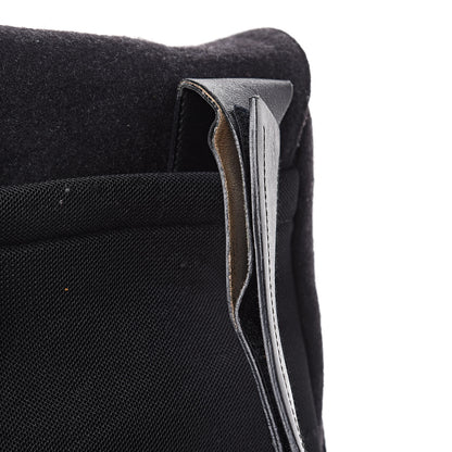 Prada Wool Messenger Satchel Black 12 of 15