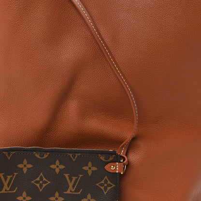 Louis Vuitton Grained Calfskin Low Key Hobo MM Cognac 9 of 16