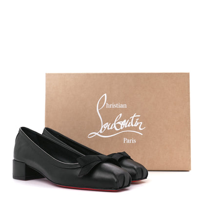 Christian Louboutin Nappa Mamaflirt 30mm Bow Pumps 37 Black 8 of 8