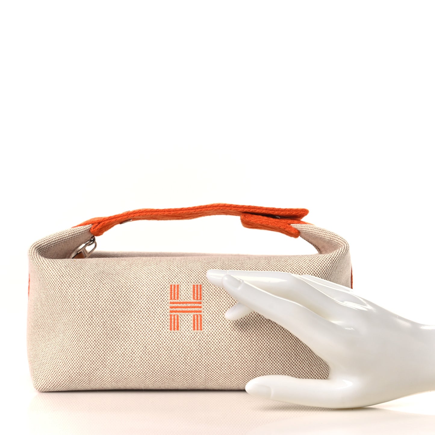 Canvas Small Bride-A-Brac Pouch Natural Orange