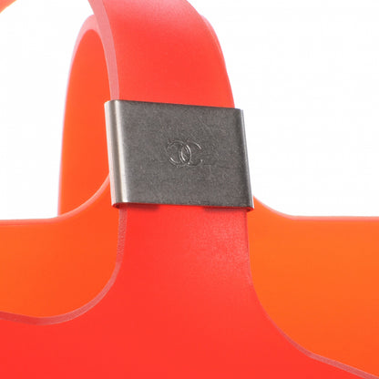 Chanel Jelly Rubber Small Tote Orange 6 of 8