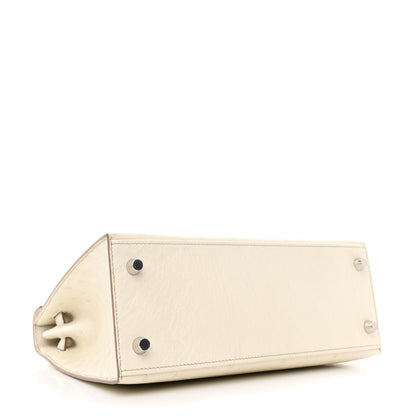 Hermes Ostrich Kelly Sellier 25 Beton 7 of 21