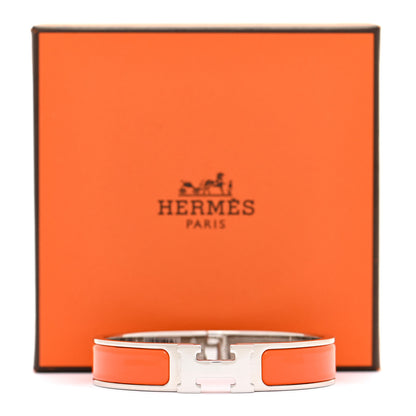 Hermes Enamel Narrow Clic Clac H Bracelet PM Orange 6 of 6