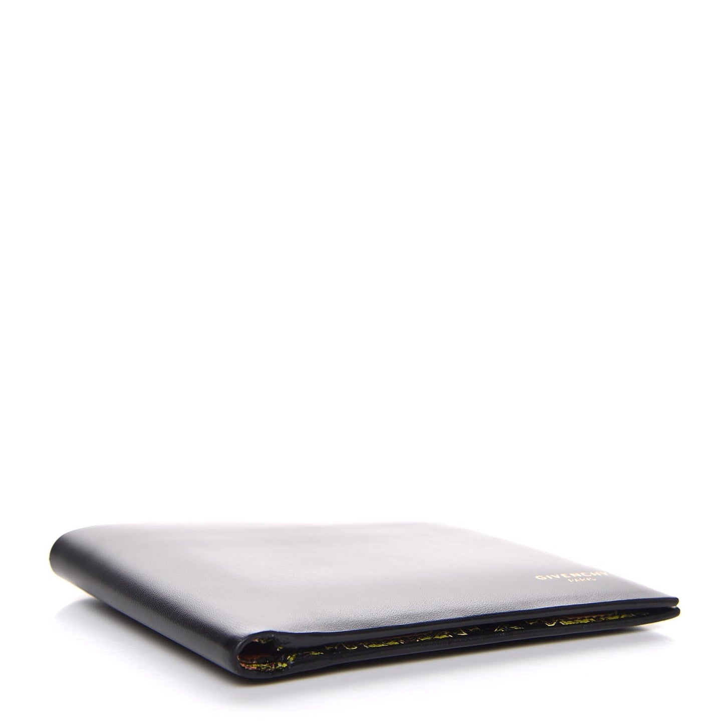 Calfskin Carpet Print Bi-Fold Wallet Black