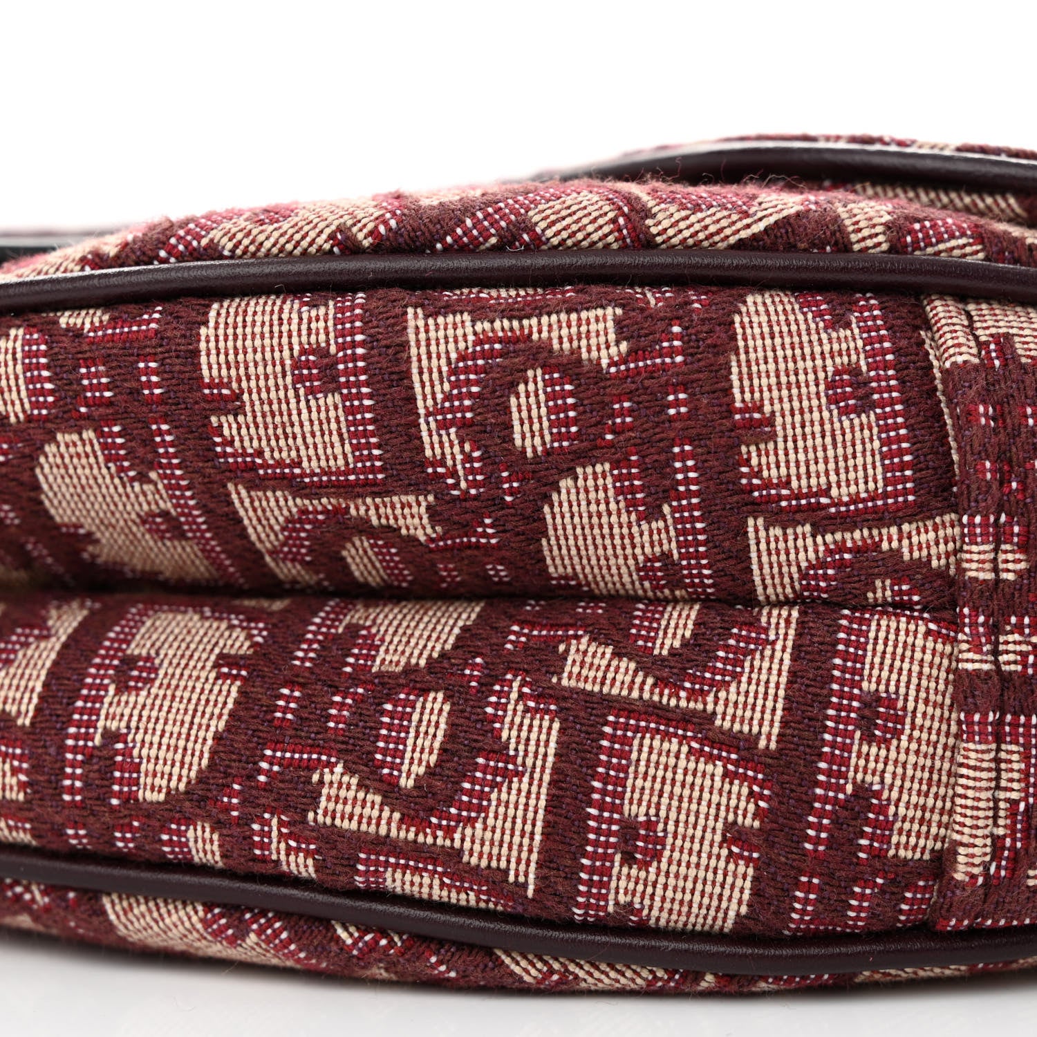 Christian Dior Oblique Saddle Bag Burgundy 10 of 11