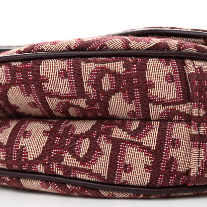 Christian Dior Oblique Saddle Bag Burgundy 10 of 11