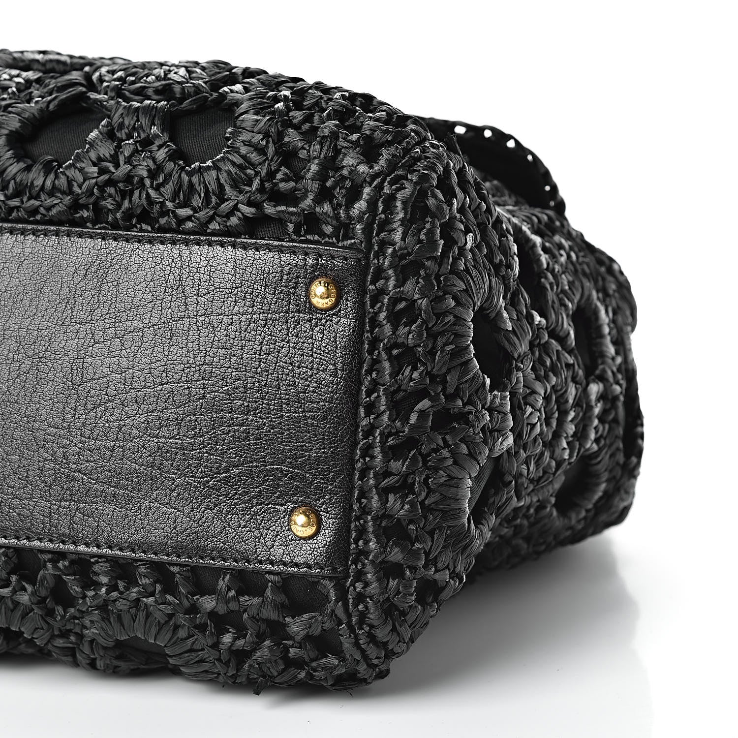 Dolce & Gabbana Calfskin Straw Crocheted Large Embroidered Laser Cut Miss Sicily Satchel Black 10 of 12