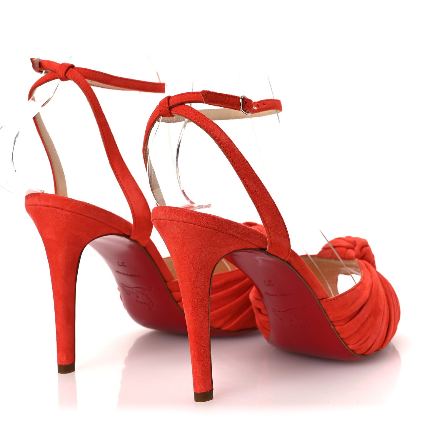 Veau Velours Greissimo 100 Sandals 37 Lipstick