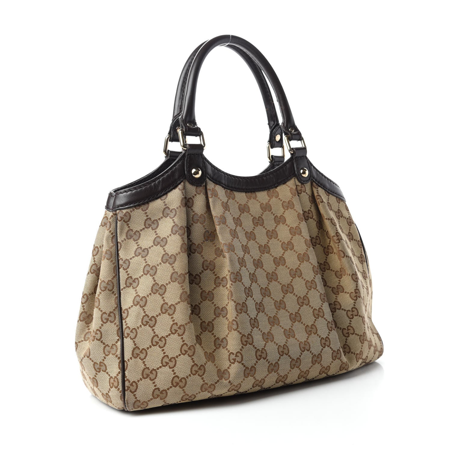 Gucci Monogram Medium Sukey Tote Dark Brown 3 of 15