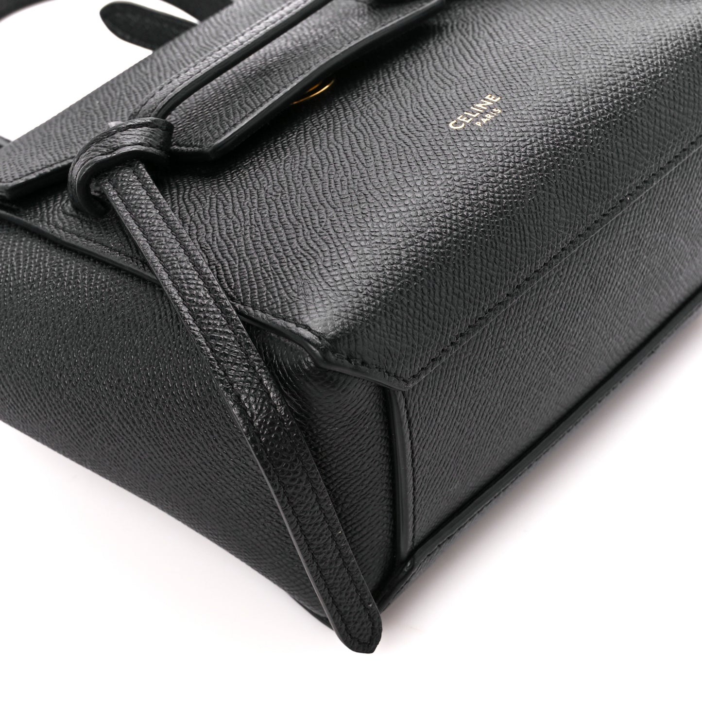 Grained Calfskin Pico Belt Bag Black