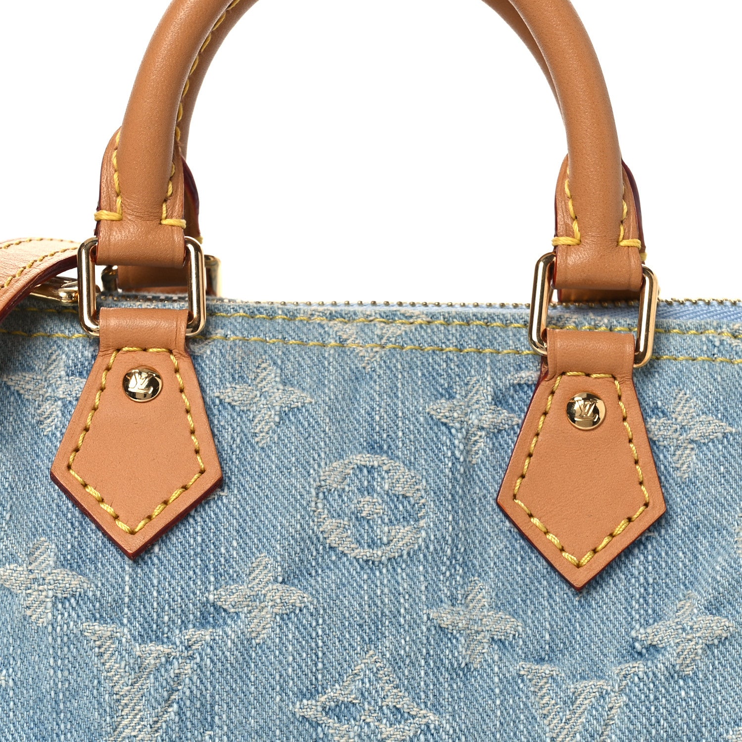 Louis Vuitton Monogram Denim Nano Speedy Sky Blue 7 of 10