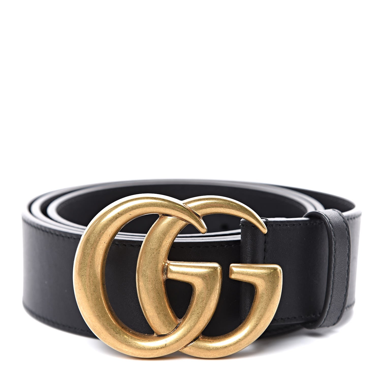 Gucci Calfskin Double G 40mm Belt 100 40 Black 1 of 6