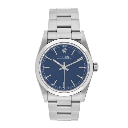 Rolex Stainless Steel 31mm Oyster Perpetual Watch Blue 77080 1 of 4