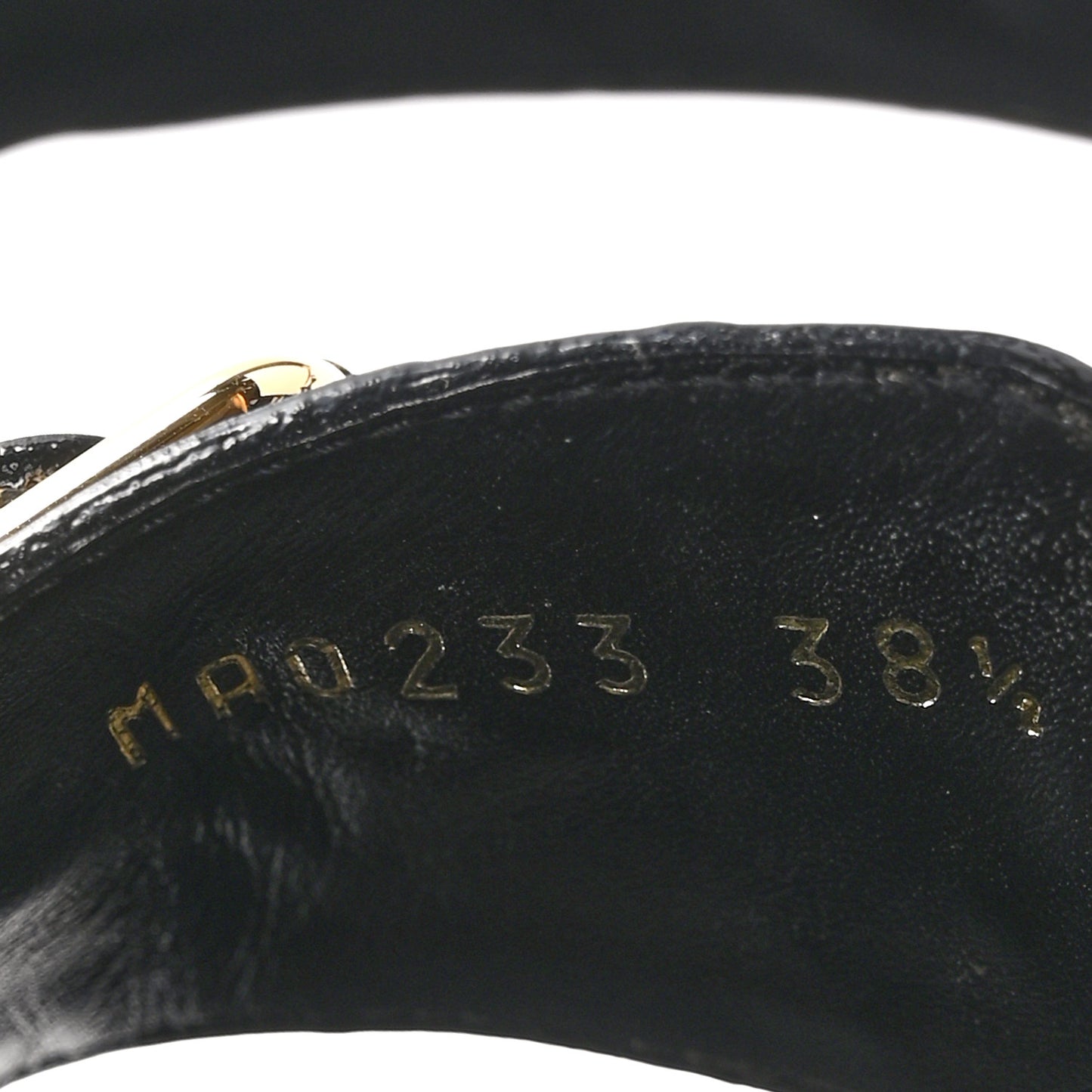 Lambskin Embossed Monogram Bom Dia Flat Mule Sandals 38.5 Black