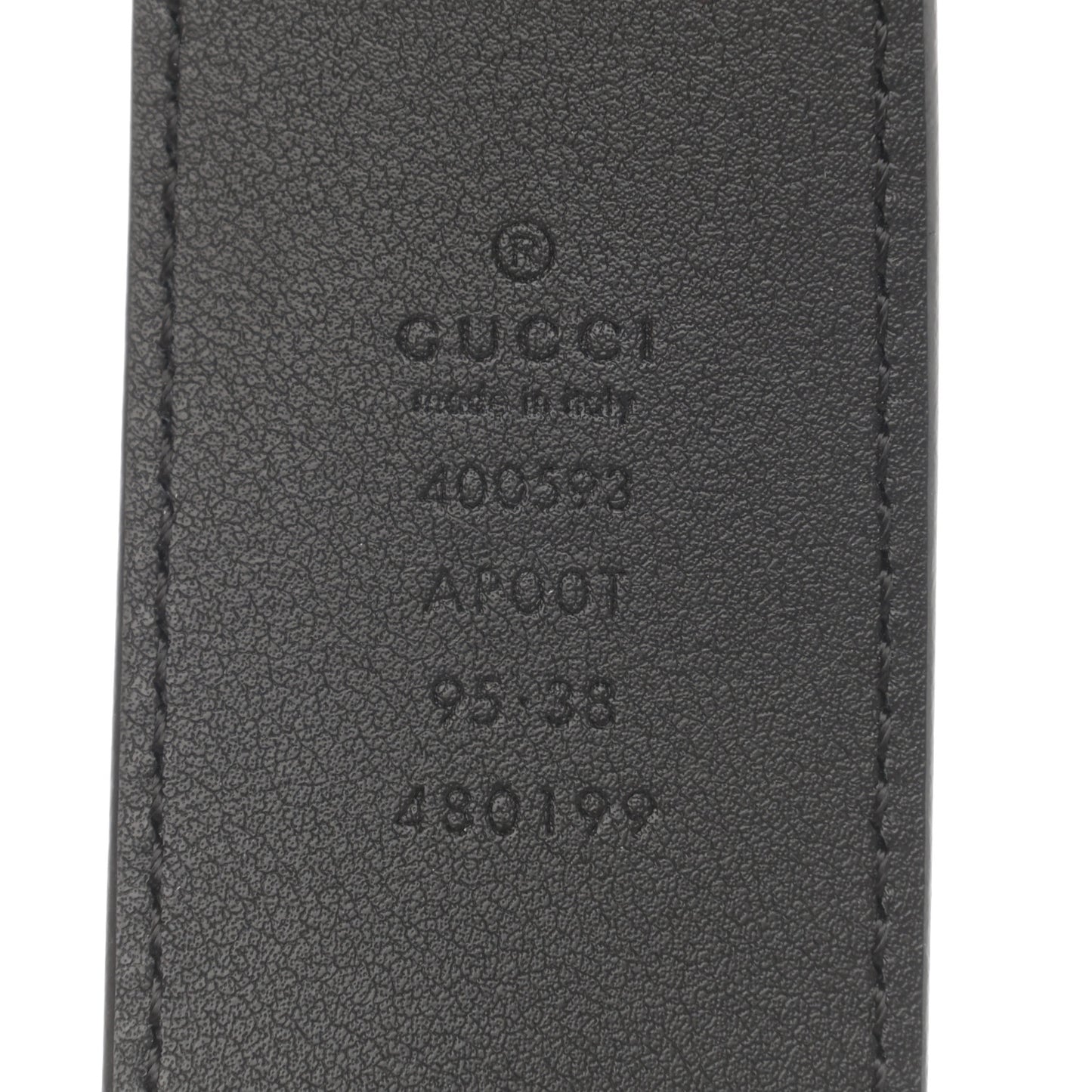 Calfskin Double G 40mm Belt 95 38 Black
