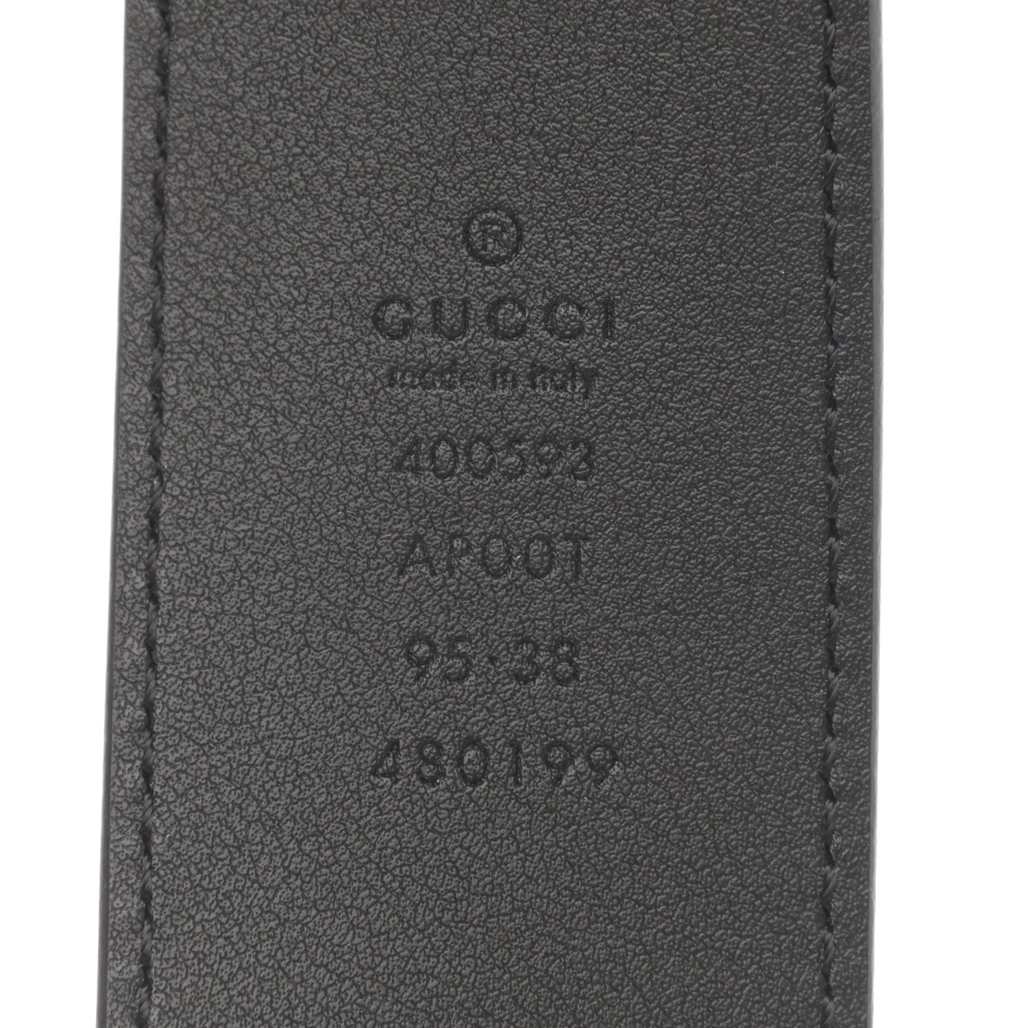 Gucci Calfskin Double G 40mm Belt 95 38 Black 3 of 5