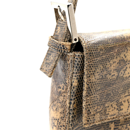 Fendi Iridescent Lizard Baguette Natural Multicolor 10 of 11