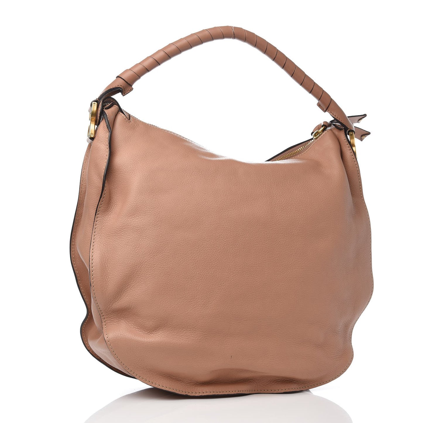 Calfskin Large Marcie Hobo Anemone Pink