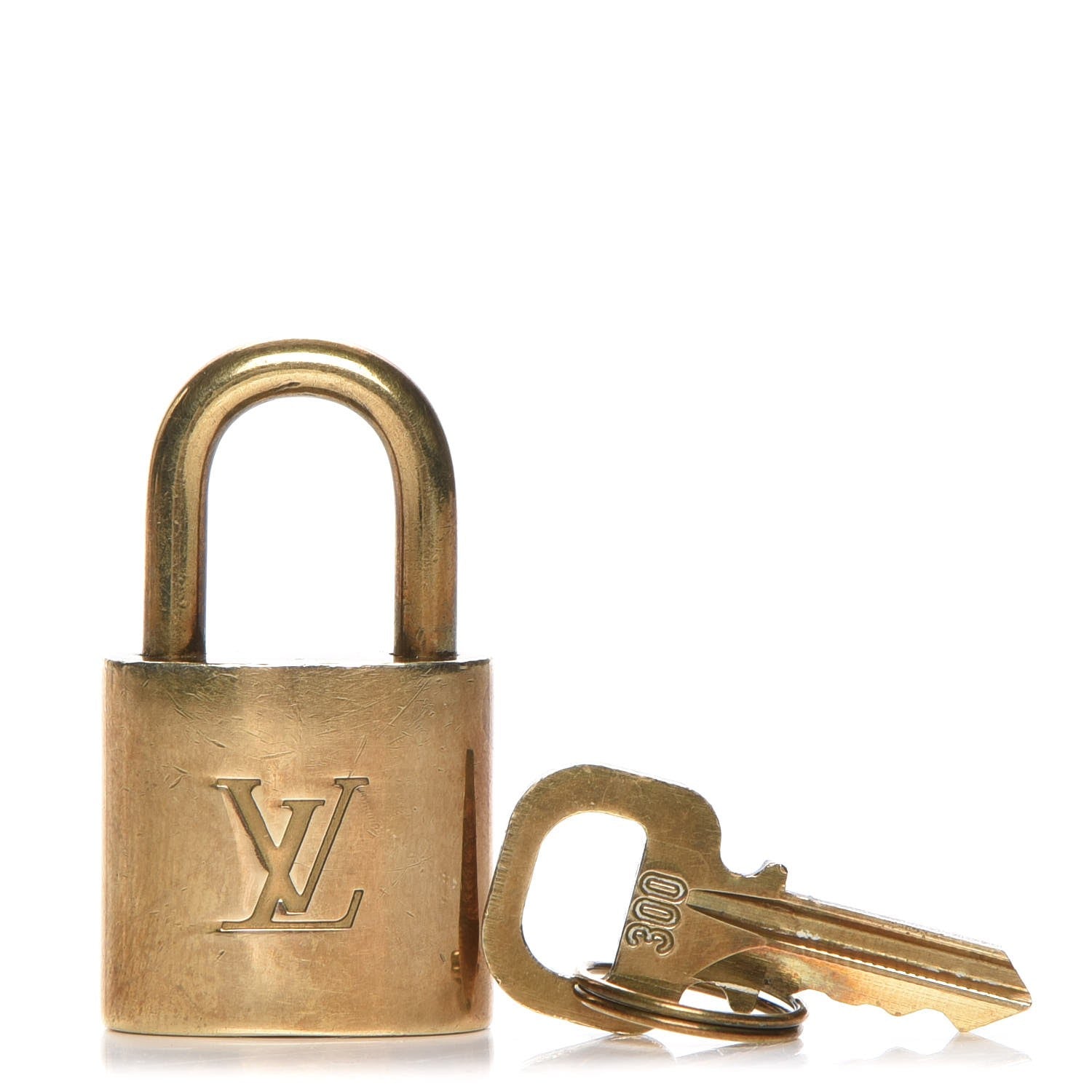 Louis Vuitton Brass Lock and Key Set #300 1 of 3