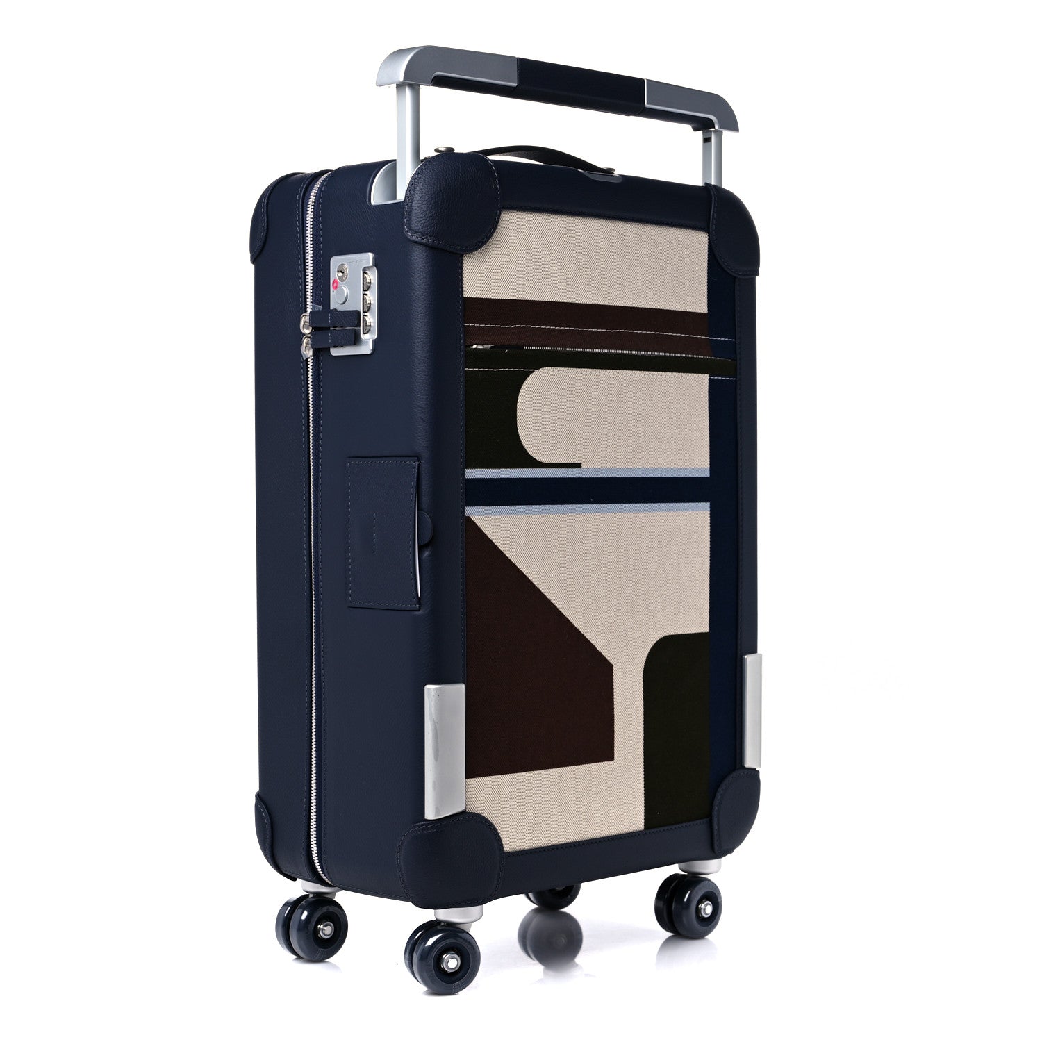 Hermes Canvas Taurillon Regate RMS Rolling Trolley Luggage Multicolor 2 of 13