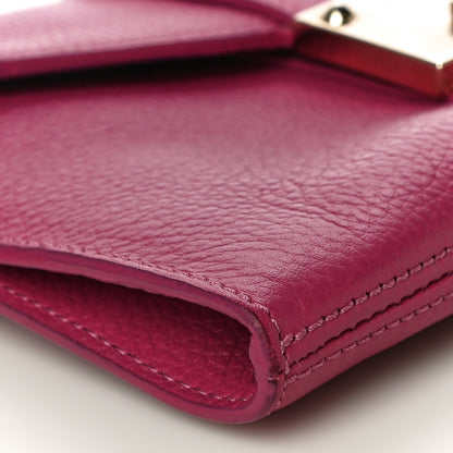 Jimmy Choo Calfskin Rivera Flap Clutch Pink 9 of 11